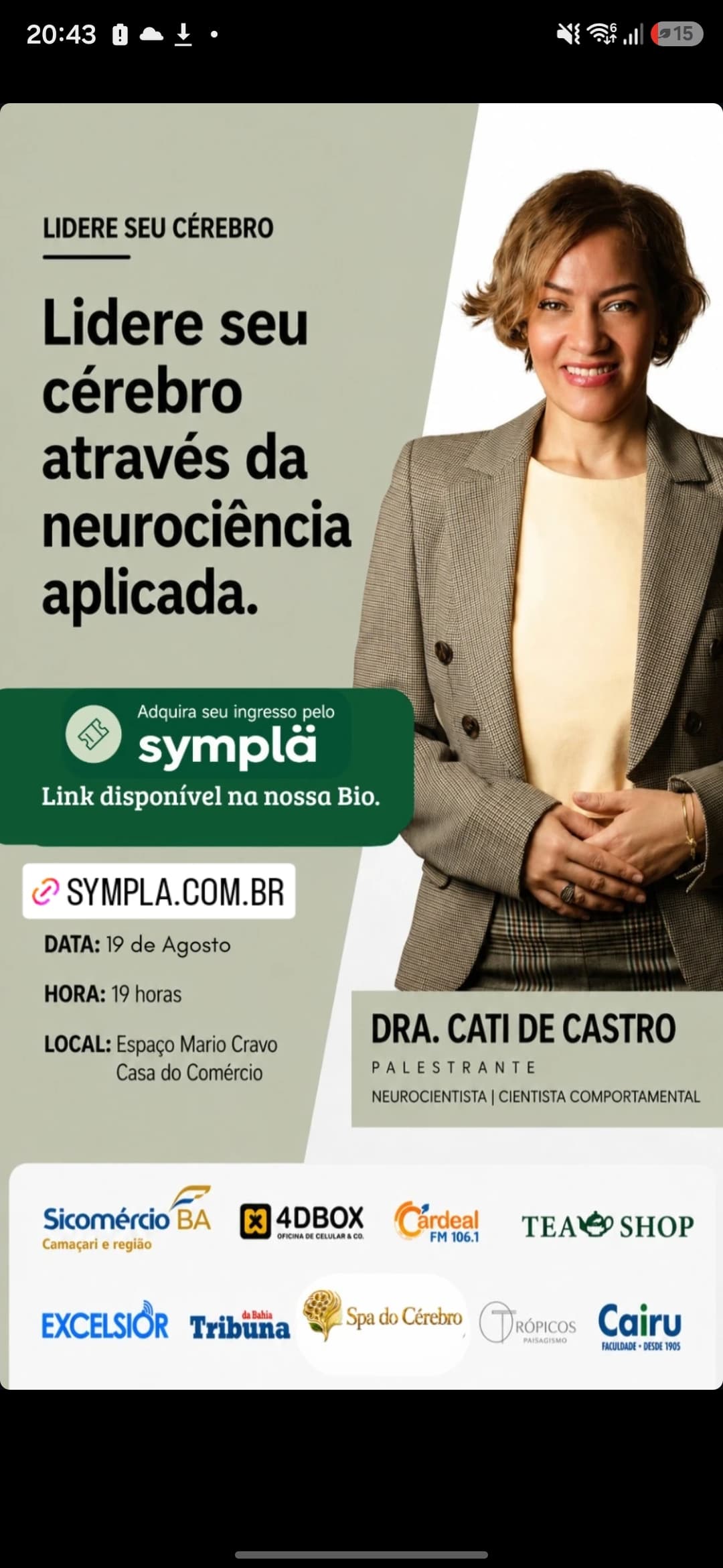 LIDERE SEU CÉREBRO - Com a Dra. Cati de Castro - Neurocientista e Cientista Comportamental