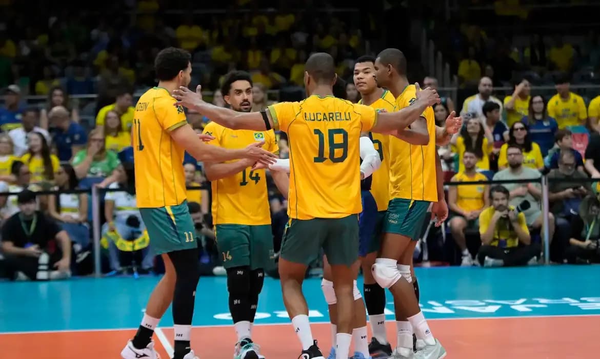 Brasil vence Venezuela e está no mundial de vôlei masculino