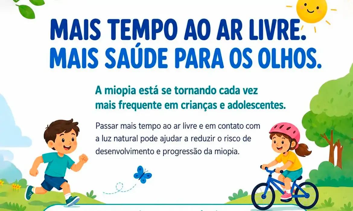 Oftalmologistas alertam para uso de telas e a miopia em crianças